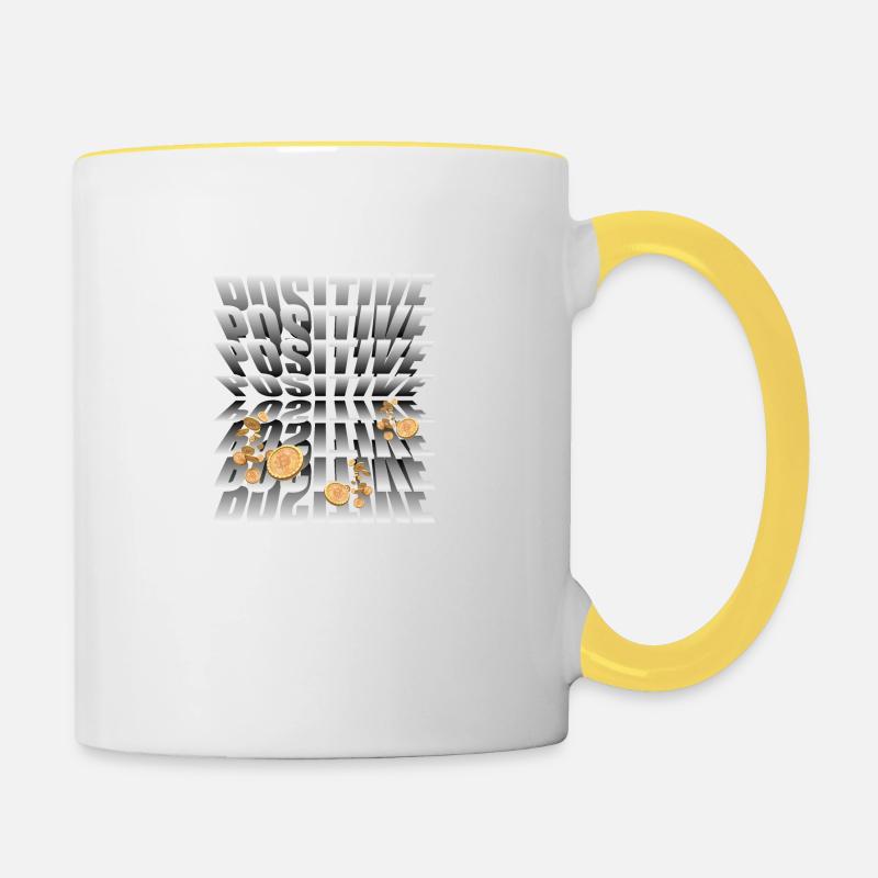 Crypto Summer: The Heat is On - Contrasting Mug - white/yellow