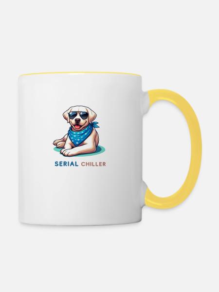 Labrador Retriever - Tasse zweifarbig - Weiß/Gelb