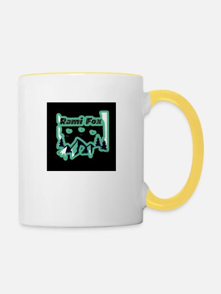 Natur - Tasse zweifarbig - Weiß/Gelb