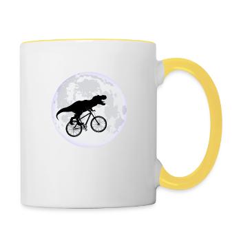 Mond - Tasse zweifarbig - Weiß/Gelb - Rechts