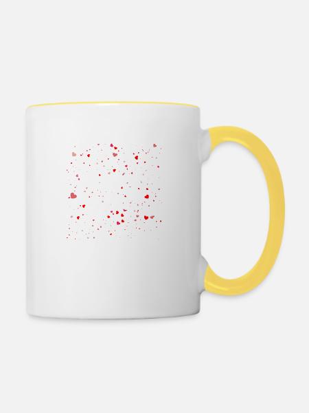 Alaaf you Köln Karneval Fasching feiern Kölsch - Tasse zweifarbig - Weiß/Gelb