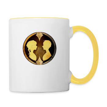 Harmonie-Duo - Tasse zweifarbig - Weiß/Gelb - Rechts