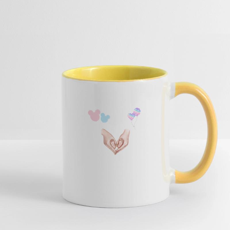 Mädchen oder Junge Tasse zweifarbig