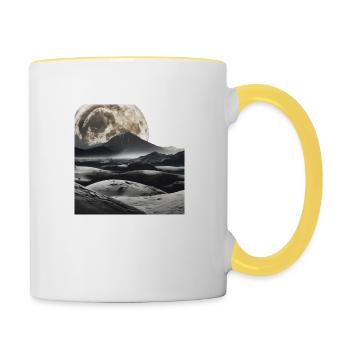 Lunar Magnificence: Ein irdisches Fest - Tasse zweifarbig - Weiß/Gelb - Rechts