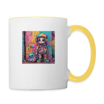 Kid Stardust - Contrasting Mug - white/yellow - Right