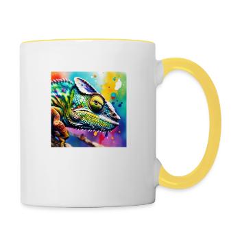 Chameleon coloured - Contrasting Mug - white/yellow - Right