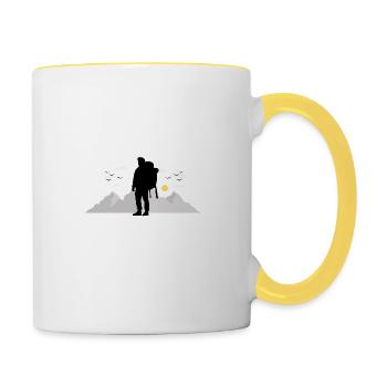 Prepper Not Surprised Just Ready - Tasse zweifarbig - Weiß/Gelb - Rechts