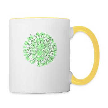 1963 - Tasse zweifarbig - Weiß/Gelb - Rechts