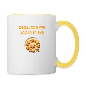 SPECIAL FRIES - Contrasting Mug - white/yellow - Right