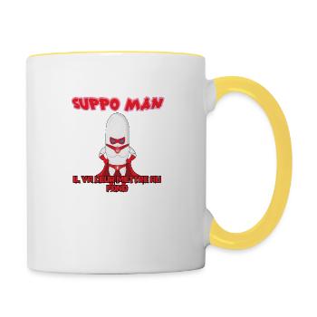 SUPPOFOND1 - Mug contrasté - blanc/jaune - Droite