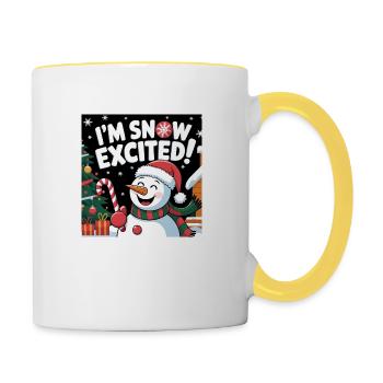 I'M SNOW EXCITED! - Contrasting Mug - white/yellow - Right