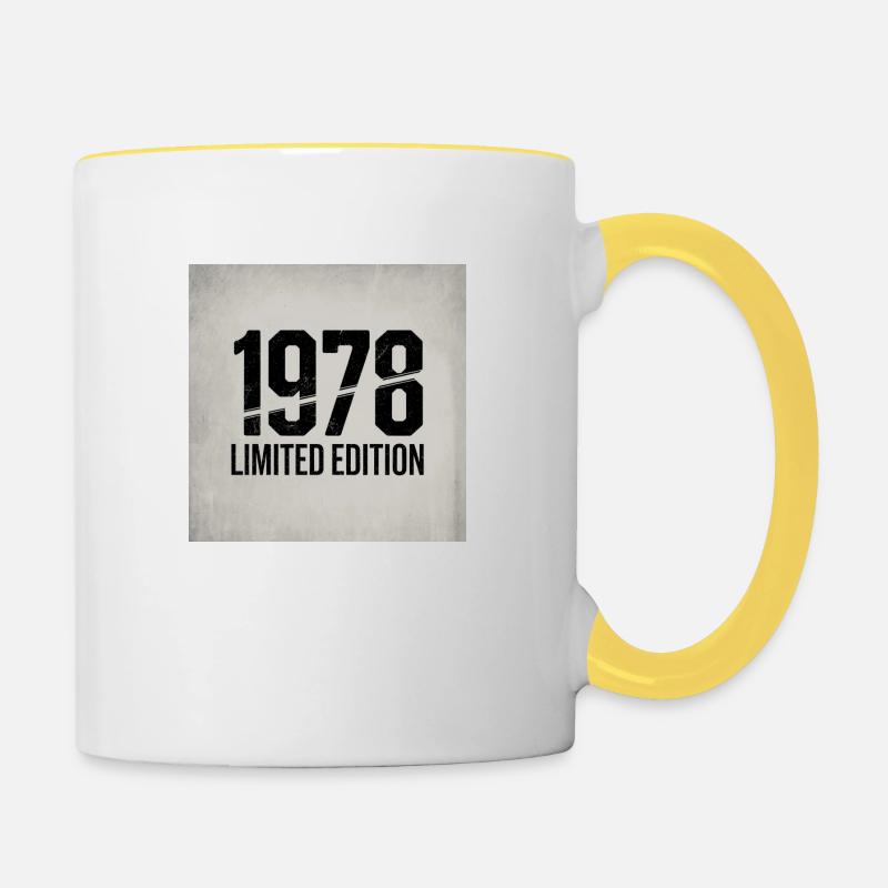 Vintage 1978 limited edition - Contrasting Mug - white/yellow