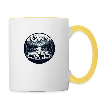 Nature in Harmony 2 - Contrasting Mug - white/yellow - Right