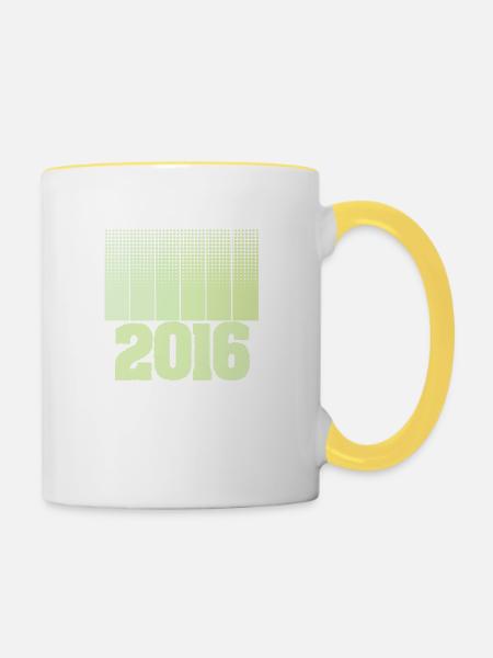 Spiel 2016 - Tasse zweifarbig - Weiß/Gelb