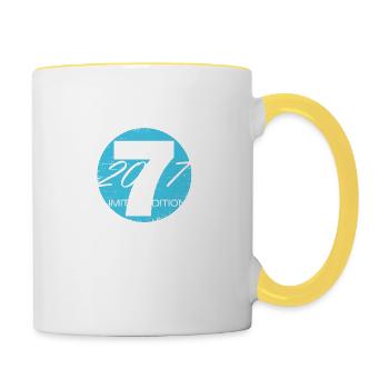 7 ans Edition Limitée - Mug contrasté - blanc/jaune - Droite