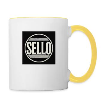 Sello Weiß - Tasse zweifarbig - Weiß/Gelb - Rechts