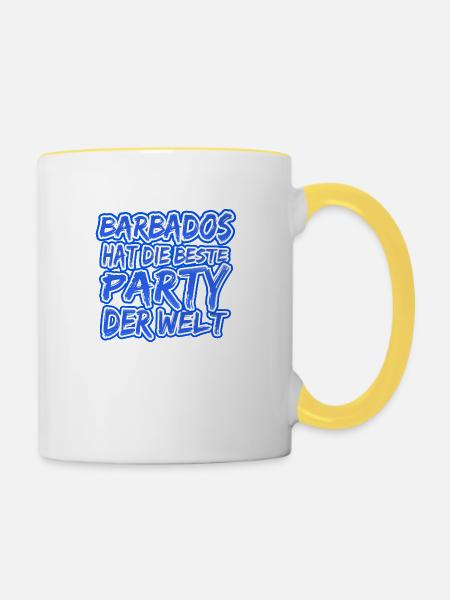 Barbados Barbados - Tasse zweifarbig - Weiß/Gelb