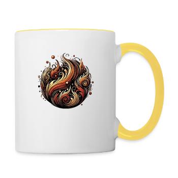 your Spirit Back - Tasse zweifarbig - Weiß/Gelb - Rechts