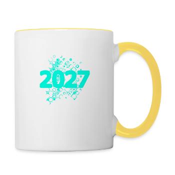 2027 - Contrasting Mug - white/yellow - Right