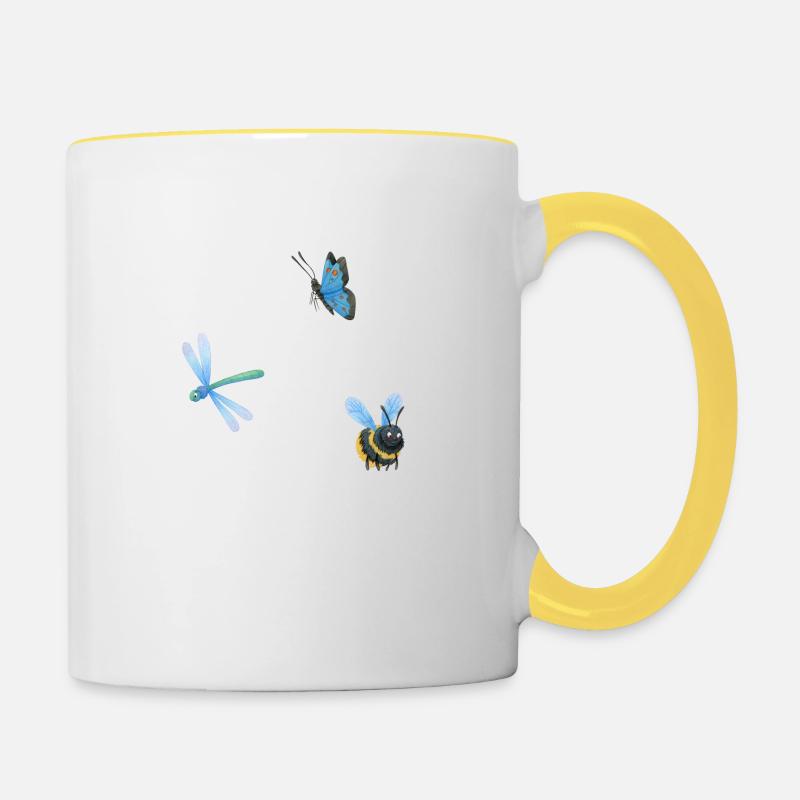 Sort elfique - Mug contrasté - blanc/jaune