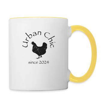 Urban Chic - Contrasting Mug - white/yellow - Right