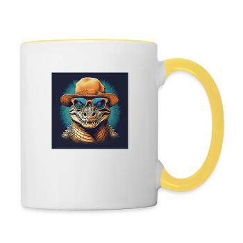 See you later Alligator - Contrasting Mug - white/yellow - Right