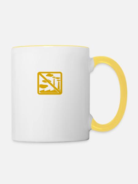INTERD FABRIK 1 - Tasse zweifarbig - Weiß/Gelb