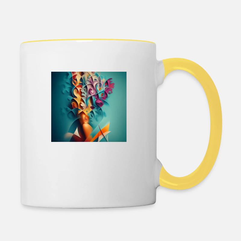 1000038767 - Mug contrasté - blanc/jaune