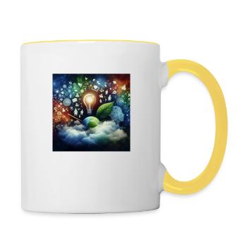 Inspiring Image - Contrasting Mug - white/yellow - Right
