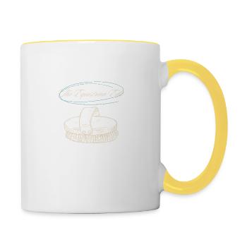 Horse Brush The Equestrian Edit - Contrasting Mug - white/yellow - Right