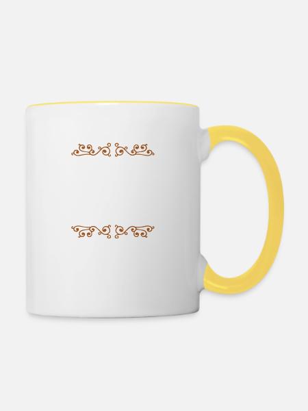 Groom Crew - Tasse zweifarbig - Weiß/Gelb