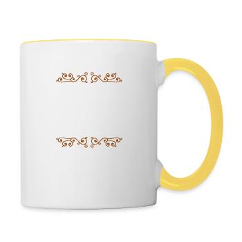 Sailing Crew - Tasse zweifarbig - Weiß/Gelb - Rechts