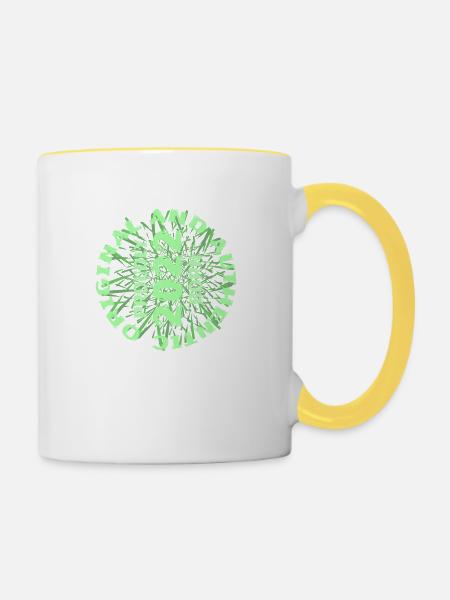 2022 - Tasse zweifarbig - Weiß/Gelb