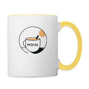 Hello - Contrasting Mug - white/yellow - Right