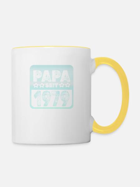1979 1979 - Tasse zweifarbig - Weiß/Gelb