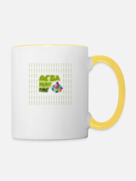 PARTEI - Tasse zweifarbig - Weiß/Gelb