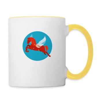 Pegasus - Contrasting Mug - white/yellow - Right