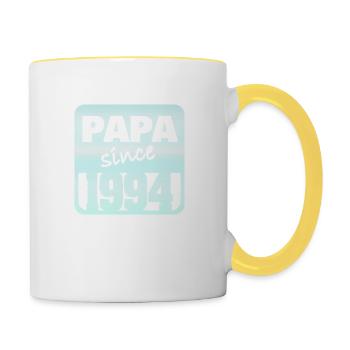 Dad 1994 - Tasse zweifarbig - Weiß/Gelb - Rechts