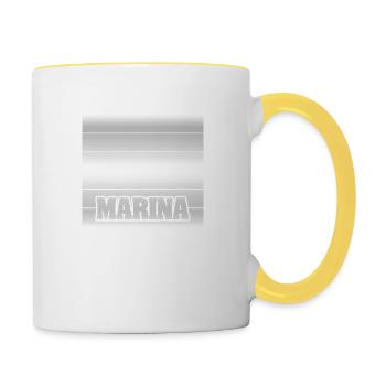 Gift for First Name - Contrasting Mug - white/yellow - Right