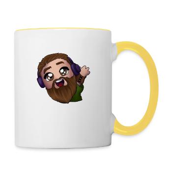 Sprellyy says Hi - Contrasting Mug - white/yellow - Right