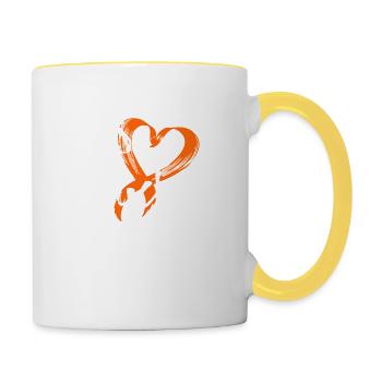 Multiple Sclerosis Awareness - Contrasting Mug - white/yellow - Right