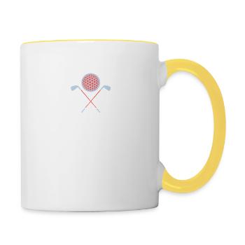 Par-Tee Tier - Tasse zweifarbig - Weiß/Gelb - Rechts
