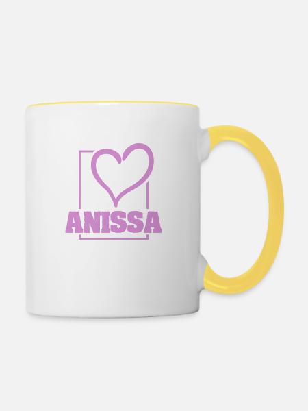 Bachelorette Aniss - Tasse zweifarbig - Weiß/Gelb
