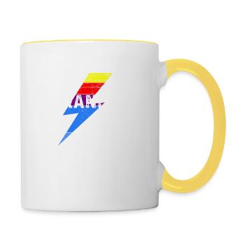 Grandpa Grandpa Grandpa - Tasse zweifarbig - Weiß/Gelb - Rechts