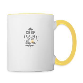 Keep Calm - Contrasting Mug - white/yellow - Right