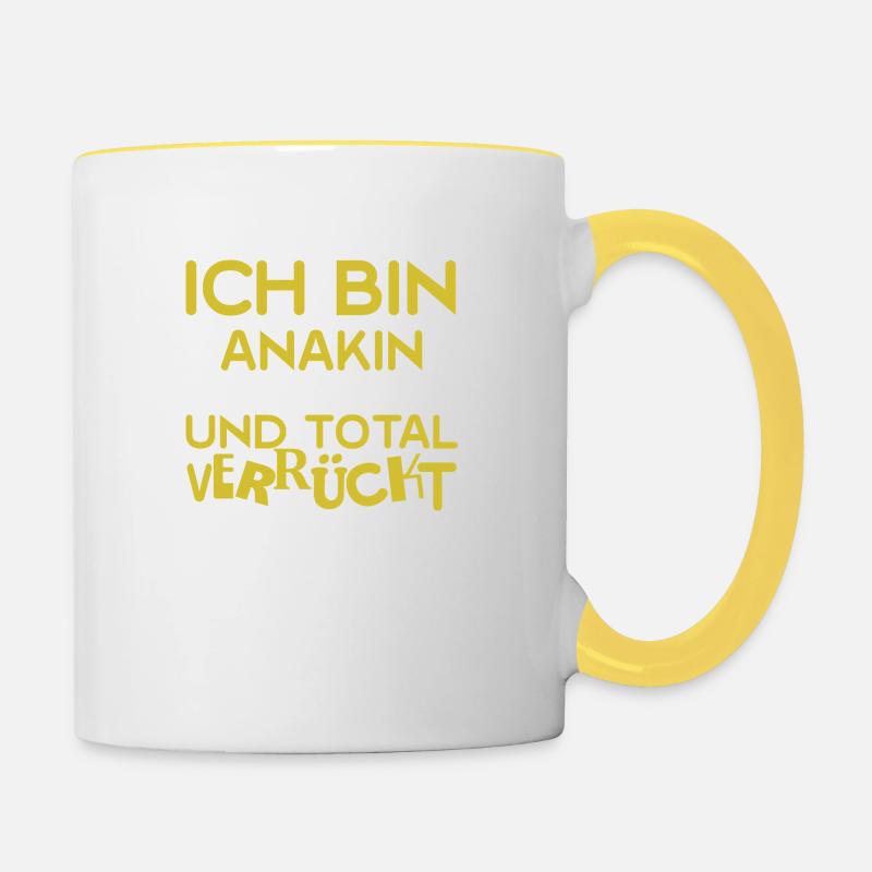 Anakin - Contrasting Mug - white/yellow
