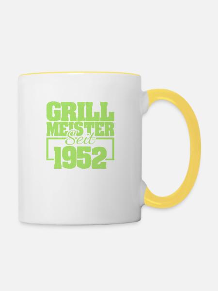 1952 - Tasse zweifarbig - Weiß/Gelb