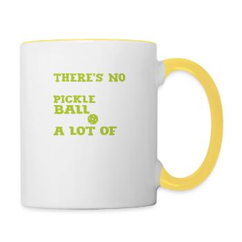 There is No Crying In Pickleball - Contrasting Mug - white/yellow - Right