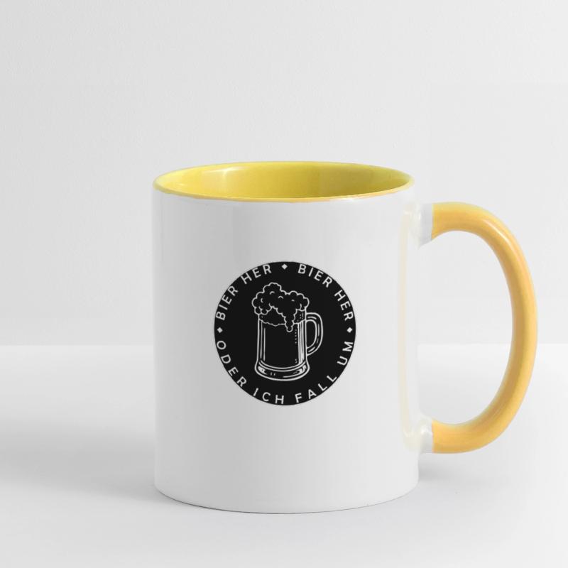 Bees here - Oder ich fall um! Contrasting Mug