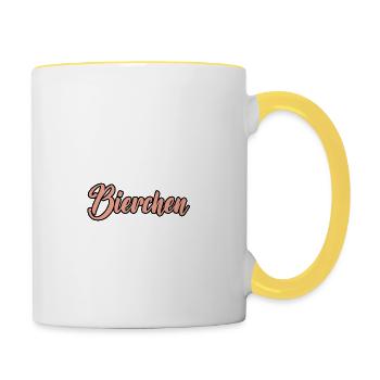Need Money For Bierchen - Contrasting Mug - white/yellow - Right